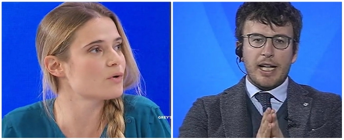 Copertina di Fusaro vs Linardi (Sea Watch): “Ong finanziate da Soros”, “Qui mi sento fuori luogo…”. E interviene Myrta Merlino