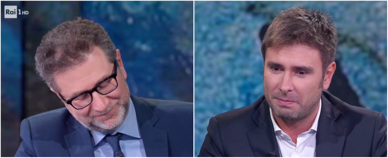 Copertina di Il battibecco tra Fazio e Di Battista a Che tempo che fa: “Se vuole avercela con me… non è originale”. “Non abbia la coda di paglia”