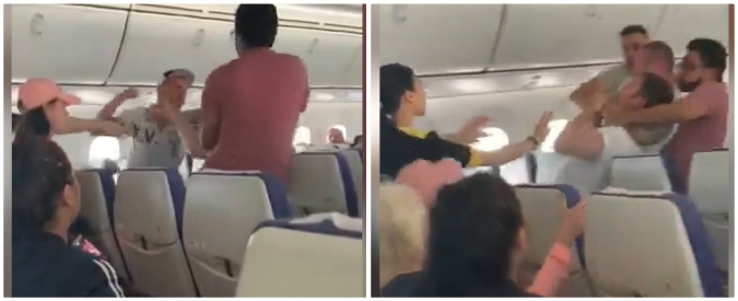 Copertina di Rissa ad alta quota, quest’uomo fa a cazzotti coi passeggeri e l’aereo è costretto a tornare indietro. Ma per lui finisce male