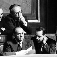 Tatarella, Casini, Silvio Berlusconi and Urbani.
