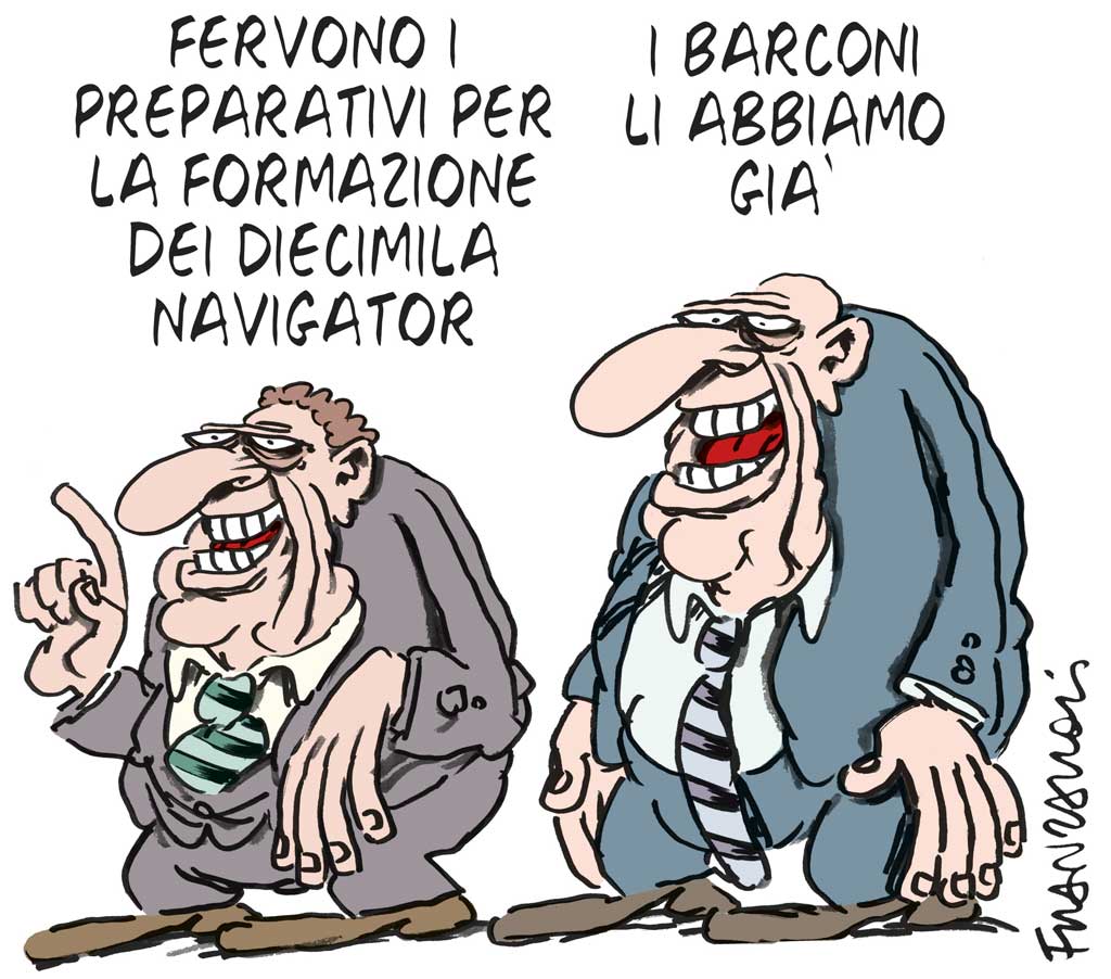 Copertina di La vignetta di Franzaroli