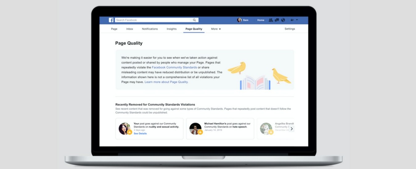 Facebook annuncia un giro di vite sul rispetto del regolamento da parte di Pagine e Gruppi