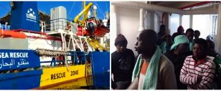 Copertina di Sea Watch, 3 deputati e sindaco Siracusa salgono a bordo: “Qui persone torturate per anni”. Salvini: “Violata la legge”