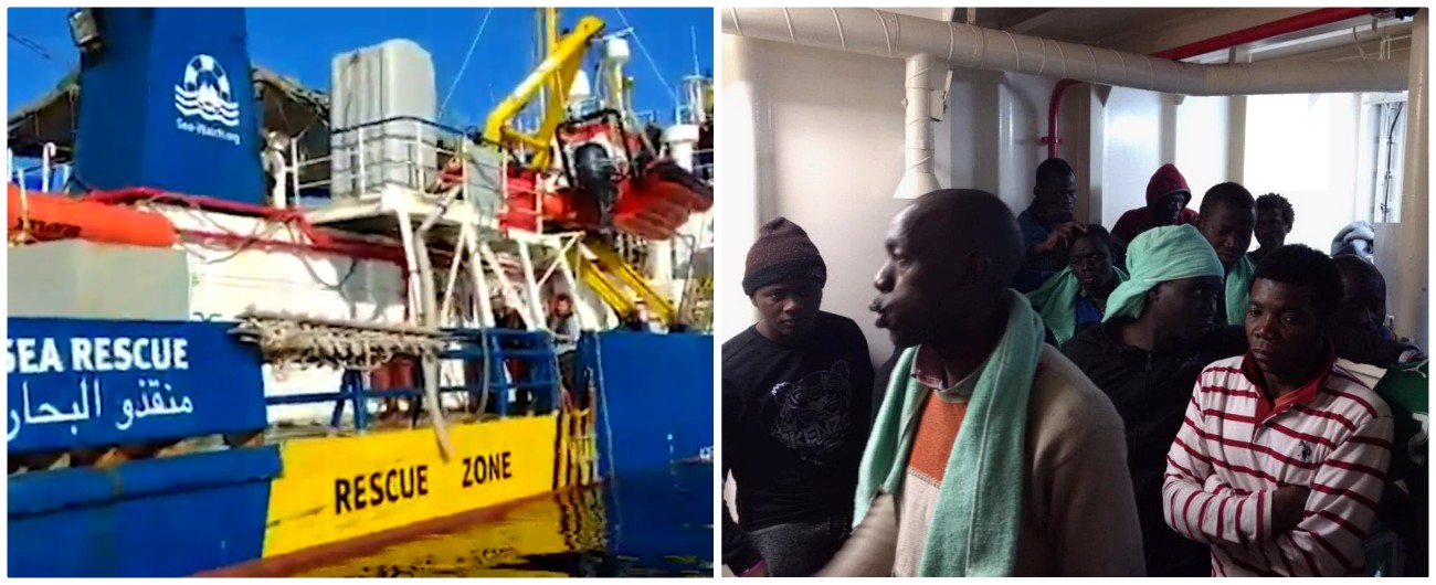 Sea Watch, 3 deputati e sindaco Siracusa salgono a bordo: “Qui persone torturate per anni”. Salvini: “Violata la legge”