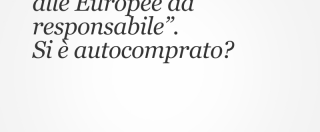 Copertina di Berlusconi: “Mi candido alle Europee da responsabile”. Si è autocomprato?