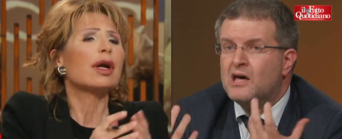 Copertina di Ong, Fidanza (FdI) vs Gruber: “Sono pagate da Soros e da speculatori internazionali”. “Lei ha già raccontato tante balle”