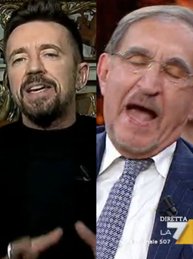 Copertina di Scanzi vs La Russa: “Droga? Artista risponde della sua arte, suo privato è irrilevante”. “Mi fai schifo”