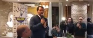 Copertina di Regionali Abruzzo, Salvini al comizio: “Veloci, c’è Sanremo…”. E ironizza su Baglioni e Bisio