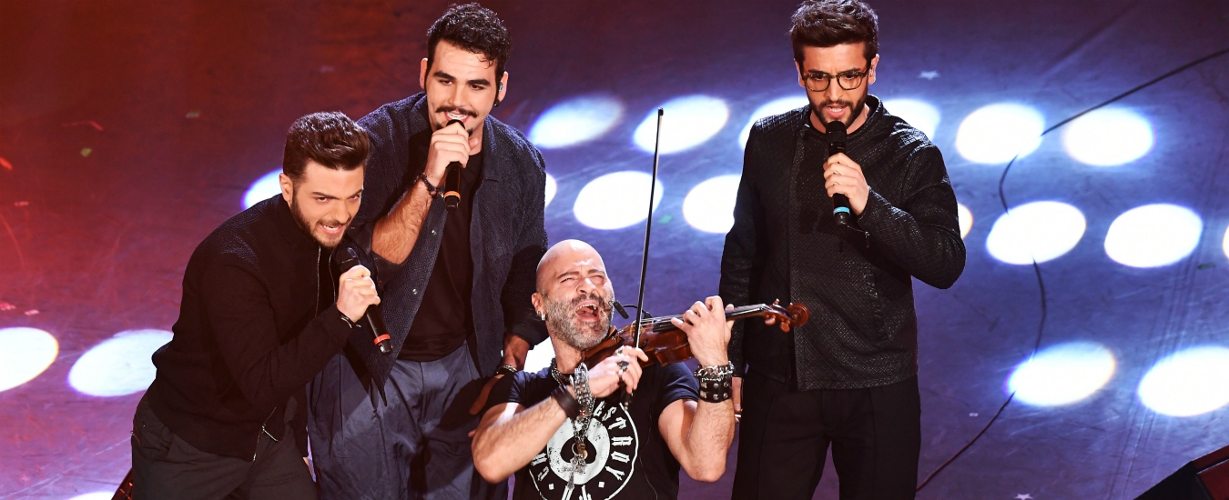 Copertina di Sanremo 2019, de Il Volo salvo solo il violinista Alessandro Quarta. La standing ovation è stata inquietante