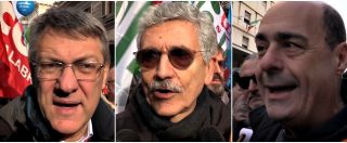 Copertina di Roma, sindacati in piazza. D’Alema: “Governo? Nazionalismo straccione”, Zingaretti: “Da M5s e Lega solo propaganda”