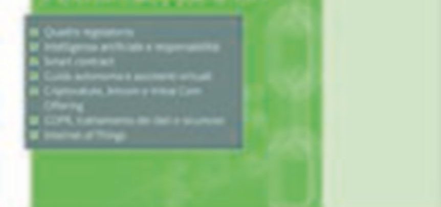 Diritto della blockchain, Fulvio Sarzana e Massimiliano Nicotra, Pagine: 307, Prezzo: 30, Editore: Ipsoa Dal blockchain all’Internet delle cose: regole cercansi