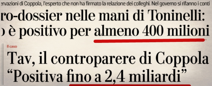 Tav, numeri in libertà sulla contro-analisi. Nel surplus benefici ballano 2 miliardi. Mentre Foietta lascia con atto di accusa