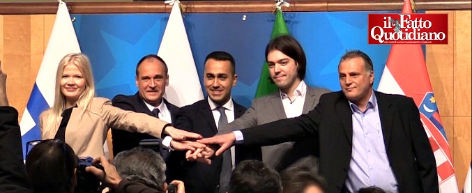 Copertina di Europee, dai croati di Zivi Zid ai polacchi di Kukiz, presentati i primi alleati del M5s
