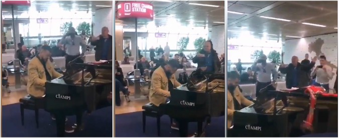 Copertina di Il Siviglia batte la Lazio in Europa League e il tifoso sorprende tutti all’aeroporto di Fiumicino