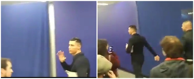 Copertina di Juve-Atletico Madrid, Cristiano Ronaldo non risponde ai giornalisti. Poi stizzito: “Io ho vinto 5 Champions…”