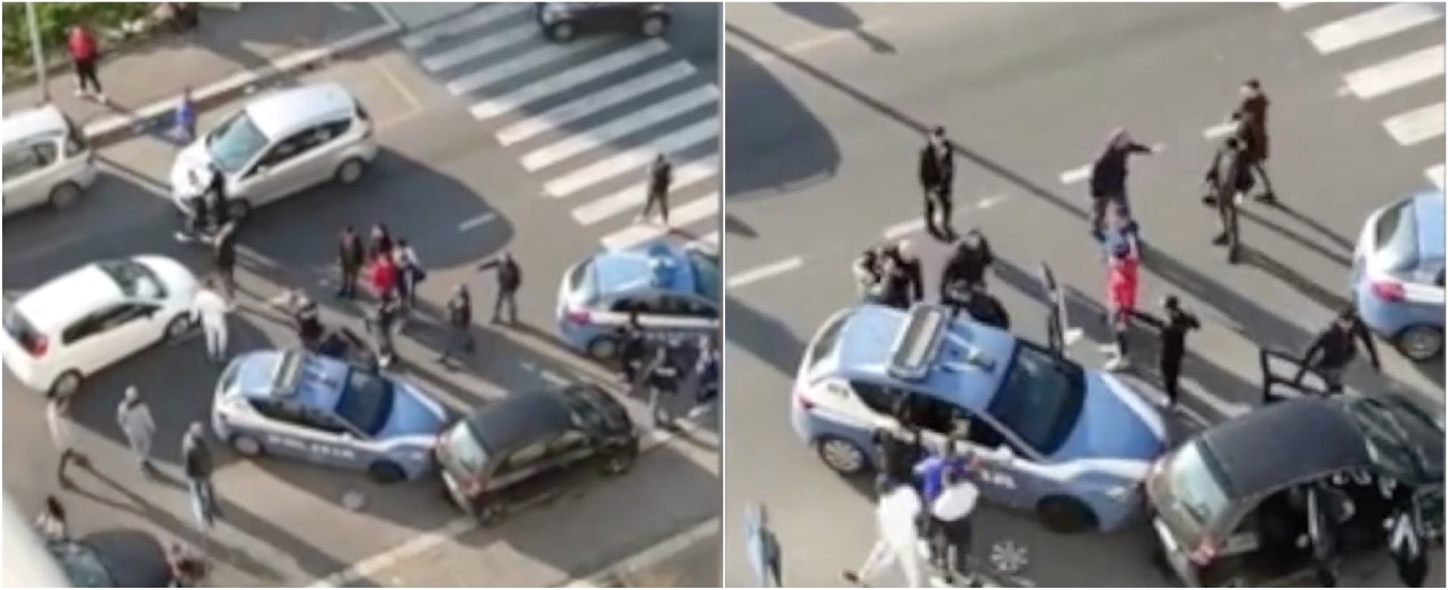 Copertina di Roma, poliziotti accerchiati e insultati a Tor Bella Monaca durante arresto. Raggi: “Solidarietà alle forze dell’ordine”