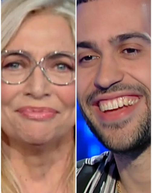 Domenica In, Mara Venier e la sorpresa in diretta a Mahmood. Lui si emoziona e reagisce così: “No, vabbè…”