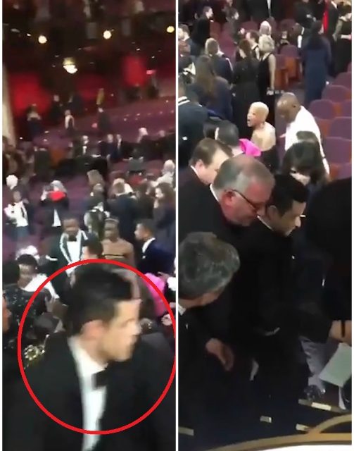 Oscar 2019, quando l’emozione ti tradisce: Rami Malek ritira la statuetta ma poi inciampa e cade dal palco: il video