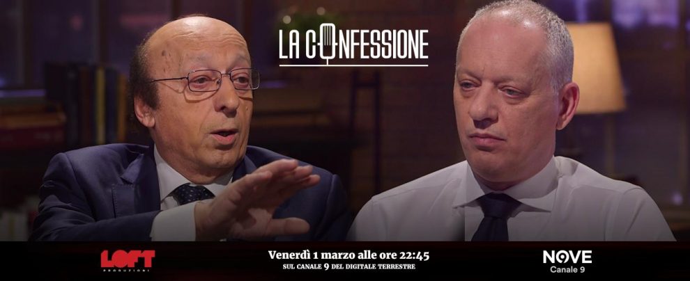 La Confessione, Luciano Moggi su Nove: “Usavo telefoni esteri per non essere spiato”. Gomez: “Sentenza dice che erano per gli arbitri”