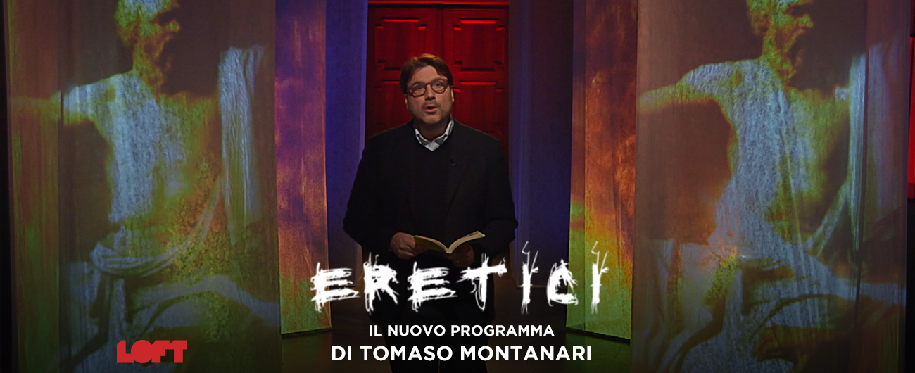 Copertina di Eretici, su TvLoft il programma di  Montanari sui “sovversivi” del pensiero: “Socrate il primo esempio della storia”