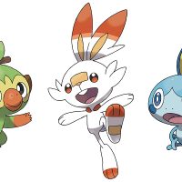 I tre nuovi Pokémon iniziali: Grookey, Scorbunny e Sobble