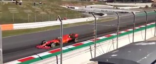 Copertina di Ferrari, paura per Sebastian Vettel: il pilota va a sbattere durante i test di Formula 1. Il momento dell’incidente