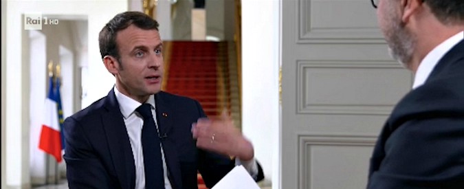 Copertina di Francia-Italia, Macron a Fabio Fazio: “Malintesi quotidiani, ma andare oltre gli ostacoli. C’è storia da fare insieme”