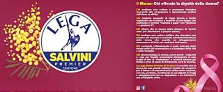 Copertina di 8 marzo, Lega di Crotone fa volantino che denigra le donne. Ministre M5s: “Scioccante”. Salvini: “Non lo condivido”