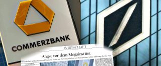 Copertina di Deutsche Bank e Commerzbank, Berlino preme per la mega-fusione. I timori di stampa e opposizioni: ‘Un gigante malato’
