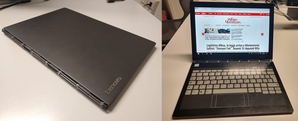 Lenovo YogaBook c930, la nostra prova del notebook 2-in-1 con secondo display e-Ink