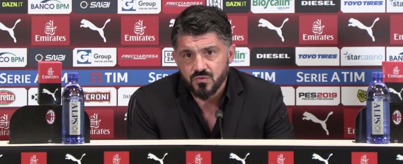 Copertina di Derby Milan-Inter, Gattuso su Kessie-Biglia: “Non ho visto, altrimenti mi sarei buttato nella mischia”