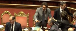 Copertina di Sfiducia Toninelli, respinte le due mozioni di Pd e Forza Italia. Assente Salvini