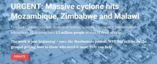 Copertina di Africa meridionale, Onu: “1,7 milioni di persone colpite dal ciclone Idai. In Mozambico rischio di epidemie”