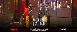Copertina di Accordi&Disaccordi (Nove), Marco Travaglio e Giorgia Meloni ospiti alle 21,25 di Andrea Scanzi e Luca Sommi