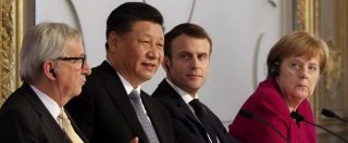 Copertina di Xi a Parigi, l’Italia è il convitato di pietra. Macron: ‘Partner rispettino unità dell’Ue’ Merkel: ‘Via Seta, serve agenda comune’