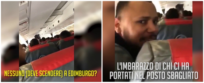 Copertina di L’aereo è diretto a Düsseldorf ma i passeggeri si ritrovano a Edimburgo: l’imbarazzo dello steward e la loro reazione