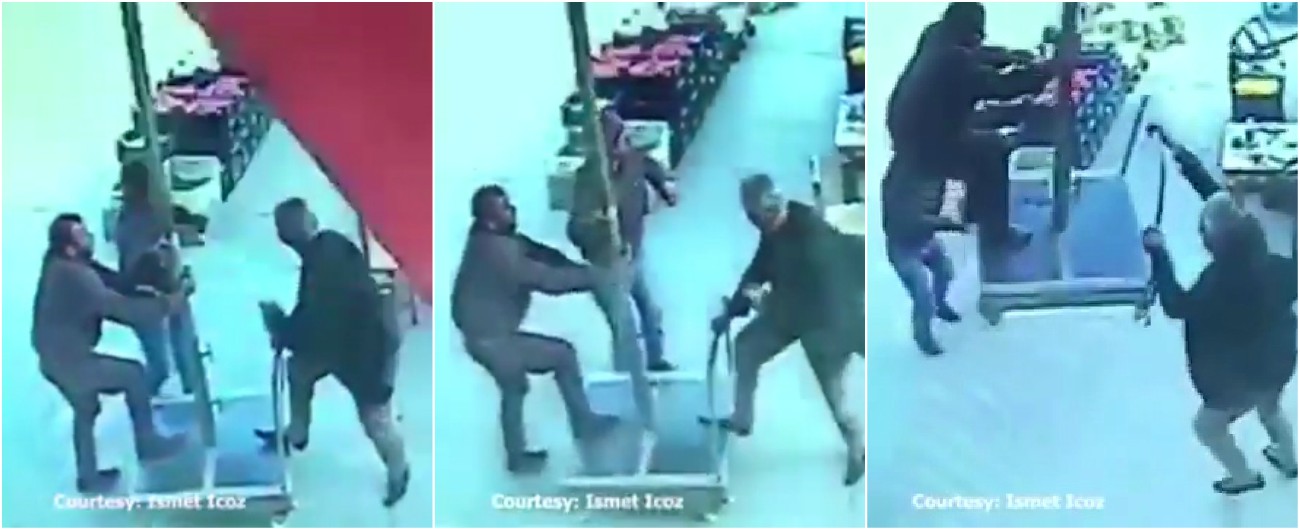 Copertina di Sembra Mary Poppins ma è la vita reale: uomo si aggrappa all’ombrellone ma il vento gli gioca un brutto scherzo