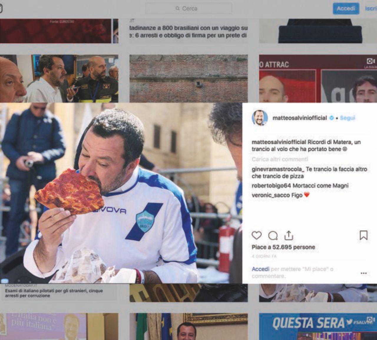 Copertina di La grande abbuffata post per post