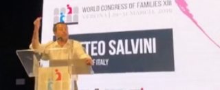 Congresso famiglie, Salvini attacca Di Maio: “Qui si prepara il futuro. Se questo significa essere sfigato allora lo sono”