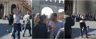 Copertina di Verona, braccio teso e insulti ai gay. La poliziotta zittisce l’estremista che inneggia a Salvini e mostra il didietro