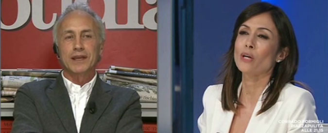 Copertina di Tav, Carfagna a Travaglio: “Con lei non parlo più”. Lui: “A discutere con gli stupidi si rischia di essere confusi”