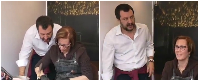 Copertina di Salvini è al Vinitaly e il contestatore sbronzo lo sorprende: “Invece di pensare alla f***”. E il ministro reagisce così