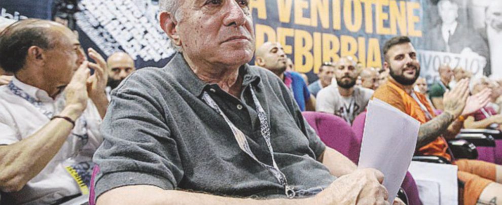 A Rebibbia - Marcello Dell'Utri durante il congresso dei Radicali in carcere - Ansa Dell’Utri rischia di nuovo il processo a Milano