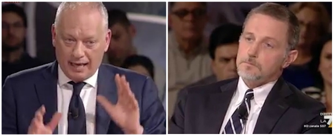 Copertina di Gomez: ‘Salvini non è fascista, semmai è come Berlusconi. La Libia può fargli perdere elezioni’. Botta e risposta con Giannini