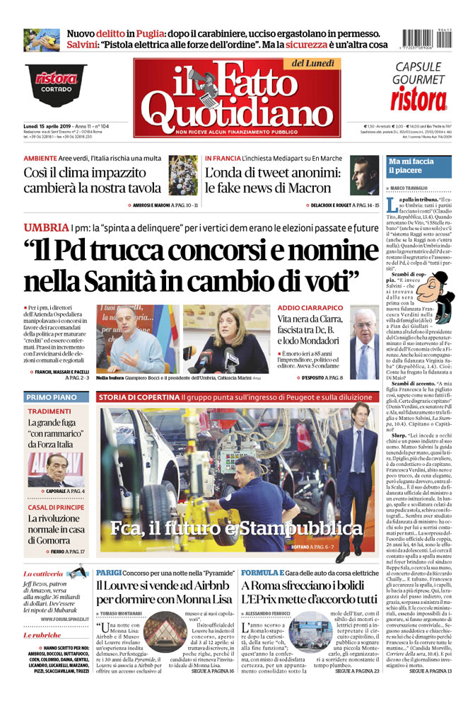 “Il Pd trucca concorsi e nomine nella Sanità in cambio di voti”