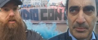 Copertina di Bergamo, duemila tifosi sfilano contro il daspo al Bocia. C’è anche il deputato leghista Belotti: “Un ergastolo da stadio”