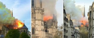 Copertina di Incendio a Notre-Dame, le immagini dell’incendio che sta divorando la cattedrale di Parigi – FOTOGALLERY