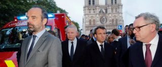 Incendio Notre-Dame, Macron annuncia: “La ricostruiremo da domani. Evitato il peggio grazie ai vigili del fuoco”