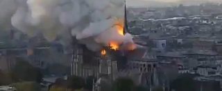 Copertina di Incendio Notre-Dame, a fuoco la cattedrale simbolo di Parigi. Le immagini del rogo dall’alto