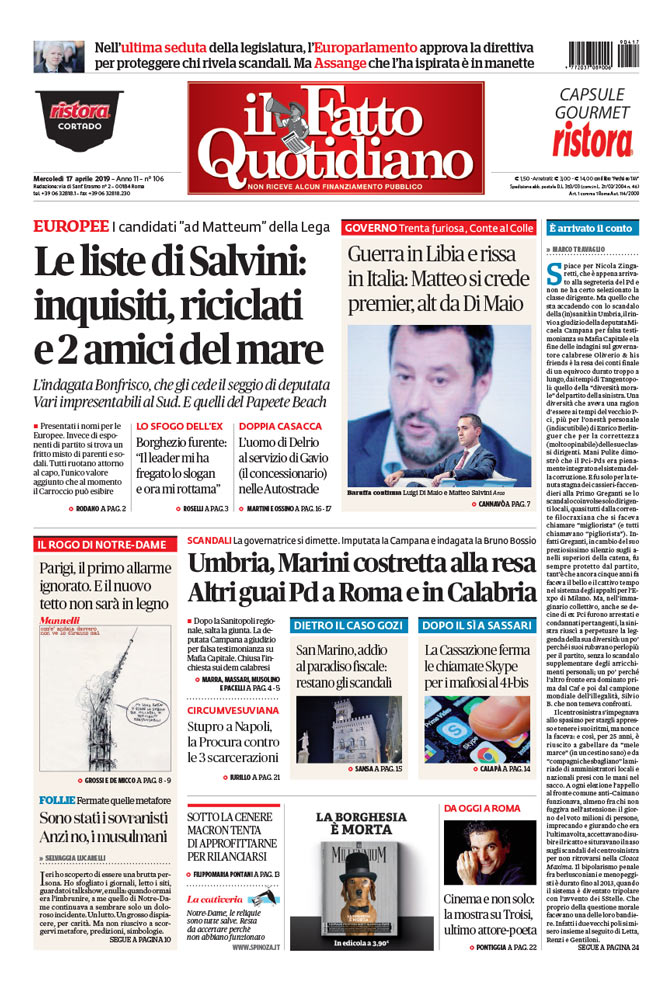 Rassegna stampa il fatto quotidiano